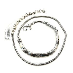 Brighton Womens Belt Size Small Silver 27 Inch Original Tag Attached